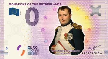 0 Euro biljet Nederland 2020 - Keizer Napoleon Bonaparte KLEUR
