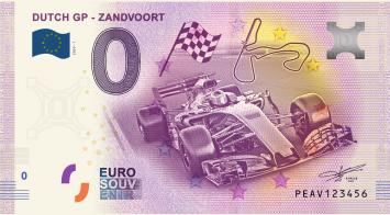 0 Euro biljet Nederland 2020 - Dutch GP Zandvoort #001000