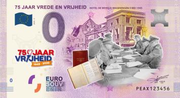 0 Euro biljet Nederland 2020 - Hotel de Wereld KLEUR