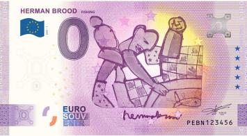 0 Euro biljet Nederland 2021 - Herman Brood Fishing LIMITED EDITION FIP#51