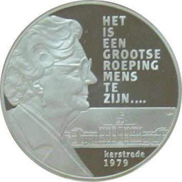 Penning 1989 zilver Prinses Juliana proof