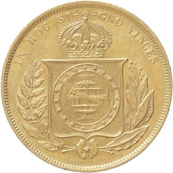 Brasil 10,000 Reis gold 1884