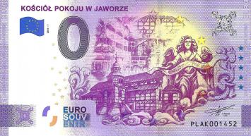 0 Euro biljet Polen 2021 - Kosciol Pokoju W Jaworze