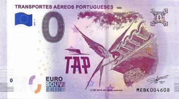 0 Euro biljet Portugal 2022 - Transportes Aéreos Portugueses