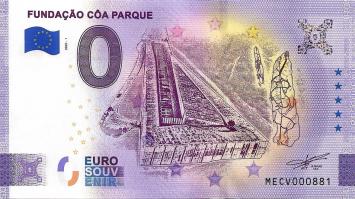 	 0 Euro biljet Portugal 2020 - Fundacao Coa Parque
