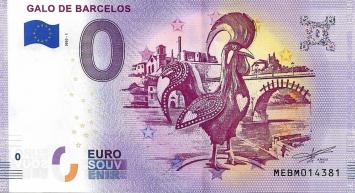0 Euro biljet Portugal 2020 - Galo de Barcelos