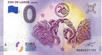 0 Euro biljet Portugal 2020 - Zoo de Lagos