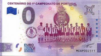 0 Euro biljet Portugal 2022 - Centenario do 1 Campeonato FC Porto 