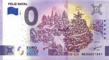 0 Euro biljet Portugal 2022 - Feliz Natal