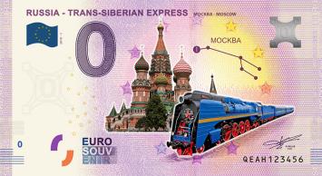 0 Euro biljet Rusland 2019 - Trans-Siberian Express I Moscow KLEUR