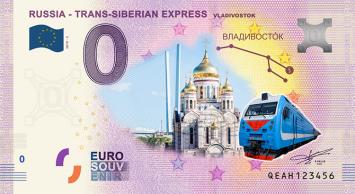 0 Euro biljet Rusland 2020 - Trans-Siberian Express V Vladivlostok KLEUR