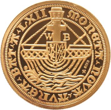 Replica Angelot d'or 1562 Batenburg in Verguld Zilver