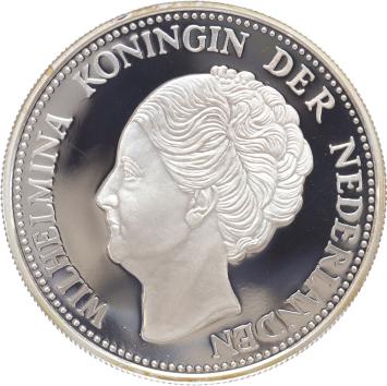 Replica 1 Gulden 1944 Wilhelmina in Zilver