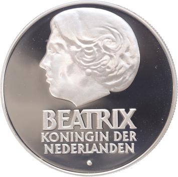 Replica 50 Gulden Beatrix 1982 in zilver