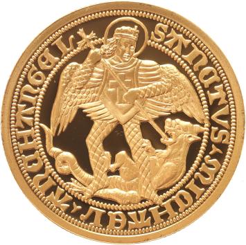 Replica Angelot d'or 1562 Batenburg in Verguld Zilver