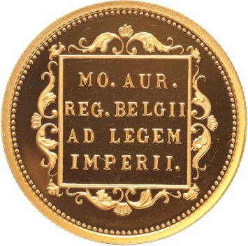 Replica Gouden Dukaat 1867 in Verguld Zilver