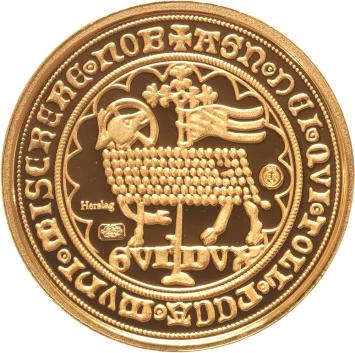 Replica Gouden Lam 1373 Graafschap Holland in Goud