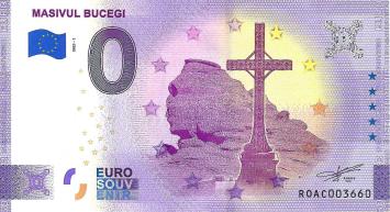 0 Euro biljet Roemenië 2021 - Masivul Bucegi