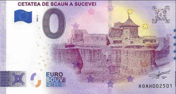 0 Euro biljet Roemenië 2022 - Cetatea de Scaun a Sucevei