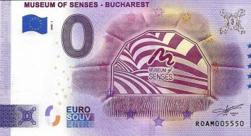 0 Euro biljet Roemenië 2023 - Museum of Senses - Bucharest