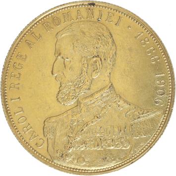 Romania 25 Lei gold 1906