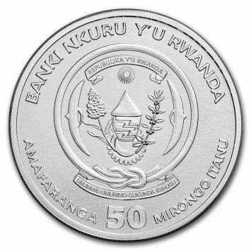 Rwanda Krokodil 2023  1 ounce silver