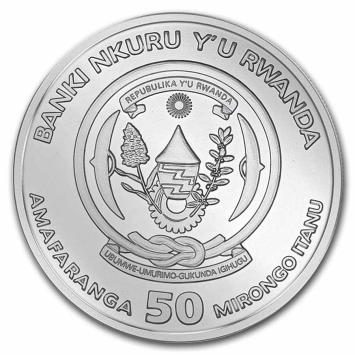 Rwanda Pelicaan 2022 1 ounce silver