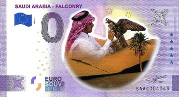 0 Euro biljet Saudi-Arabië 2021 - Falconry KLEUR