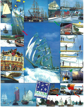 SAIL 1990 VOC special postcard by PostNL