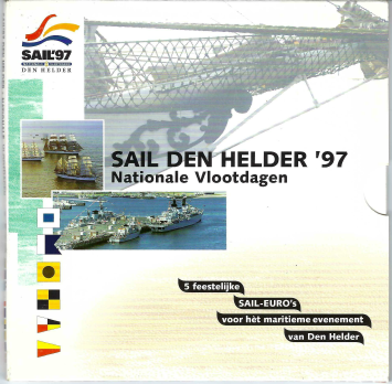 SAIL Den Helder 1997 5 different 2 euro tokens