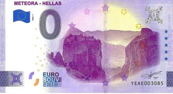 0 Euro biljet Griekenland 2022 - Meteora