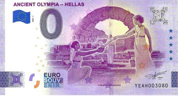 0 Euro biljet Griekenland 2022 - Ancient Olympia