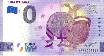 0 Euro biljet Italië 2022 - Lira Italiana