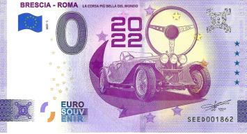 0 Euro biljet Italië 2022 - Brescia Roma