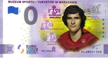 0 Euro biljet Polen 2021 - Muzeum Sportu Warszawie '72 KLEUR