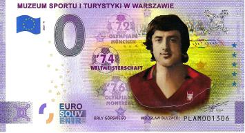 0 Euro biljet Polen 2021 - Muzeum Sportu Warszawie '74 KLEUR