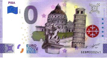 0 Euro biljet Italië 2022 - Pisa KLEUR