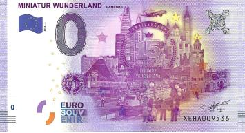0 Euro biljet Duitsland 2016 - Miniatur Wunderland Hamburg II