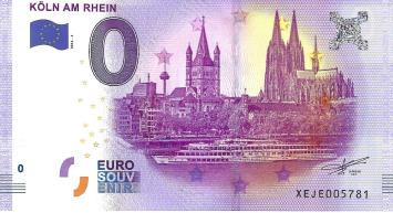 0 Euro biljet Duitsland 2016 - Köln am Rhein