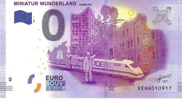 0 Euro biljet Duitsland 2017 - Miniatur Wunderland Hamburg I a