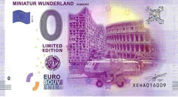 0 Euro biljet Duitsland 2017 - Miniatur Wunderland Hamburg III b