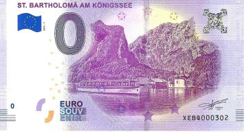 0 Euro biljet Duitsland 2018 - St. Bartholomä am Königssee