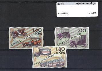 Themazegels Auto's Tsjechoslowakije nr. 1866/1868