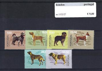 Themazegels Honden Portugal nr. 1522/1527