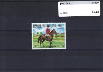 Themazegels Paarden Congo nr. 1128