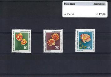 Themazegels Bloemen Duitsland nr. 854/856