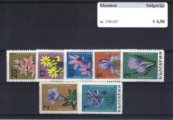 Themazegels Bloemen Bulgarije nr. 1791/1797