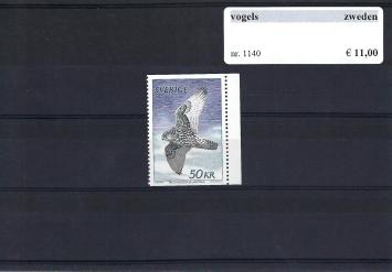 Themazegels Vogels Zweden nr. 1140