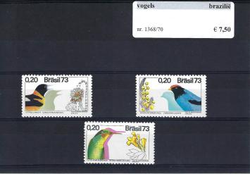 Themazegels Vogels Brazilië nr. 1368/1370