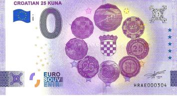 0 Euro biljet Kroatië 2022 - Croatian 25 Kuna